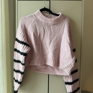 AllSaints Pink Striped Sweater